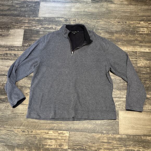 Kenneth Roberts Gray Quarter Zip XXL 2XL Mens Pullover Shirt sweatshirt - Picture 1 of 3